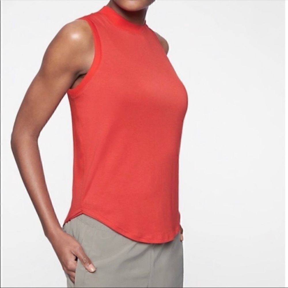 Athleta Cloudlight rib trim tank Red Lightweight Size XS (-p1)